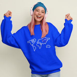 mutig vorwärts reisen sweatshirt
