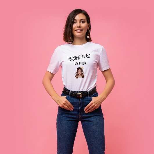 Mutig wie Esther Jewish Holiday Purim T-Shirt