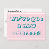 Mutig "wir haben eine neue Adresse!" Postkarte (Vorne/Hinten)
