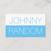 Mutige Abdeckung des halben Spalteduo-Tones Visitenkarte (Vorderseite)