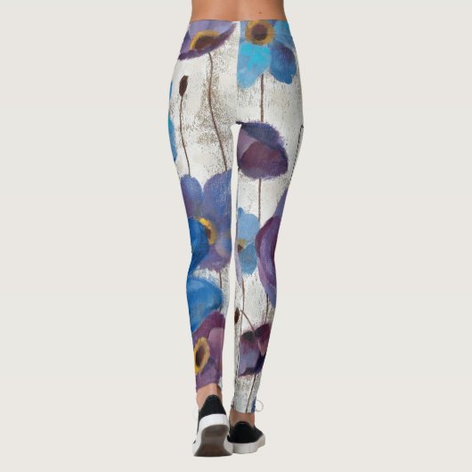 Mutige Anemonen Leggings (Rückseite)