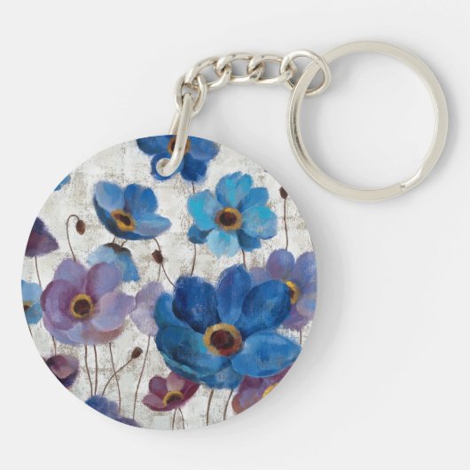Mutige Anemonen Schlüsselanhänger (Rückseite)