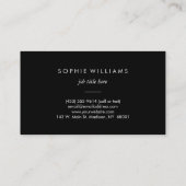 Mutige Blumen beruflich Visitenkarte (Rückseite)