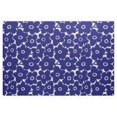 Mutige Blumen - tiefes Marine-Blau Stoff (Yard (91,4 cm))