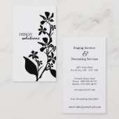 Mutige BlumenVisitenkarten Visitenkarte (Vorne/Hinten)