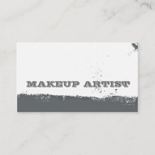 Mutige Brushstrokes-abstrakte graue Visitenkarte