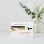 Mutige Brushstrokes-berufliche Haus-Maler Visitenkarte (Stehend Vorderseite)