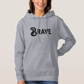 mutige, einfache Skripttrendy-Zitate Hoodie (Vorderseite)