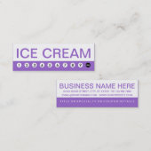 mutige EISCREME-Kundenloyalität Treuekarte (Vorne/Hinten)