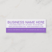 mutige EISCREME-Kundenloyalität Treuekarte (Rückseite)