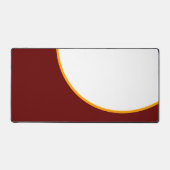 mutige, elegante, tiefrote, gelbe Krümmer auf Weiß Schreibtischunterlage (Vorderseite)