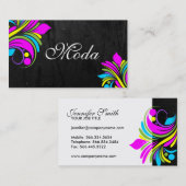 Mutige elegante Visitenkarten Visitenkarte (Vorne/Hinten)