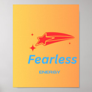 Mutige Energie – Kühner Geist, Kraftvolle Vibes Poster
