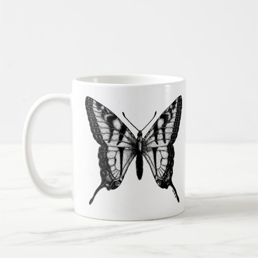 Mutige Frack-Schmetterlings-Kaffee-Tasse Kaffeetasse (Links)