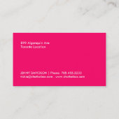 Mutige Friseursalon-Visitenkarte Visitenkarte (Rückseite)