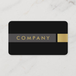 Mutige gebürstete Goldberufliche Geschäftskarte Visitenkarte