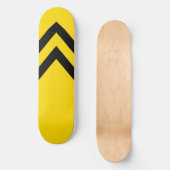 Mutige gelbe und schwarze skateboard (Vorderseite)