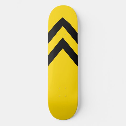 Mutige gelbe und schwarze skateboard (Vorderseite)