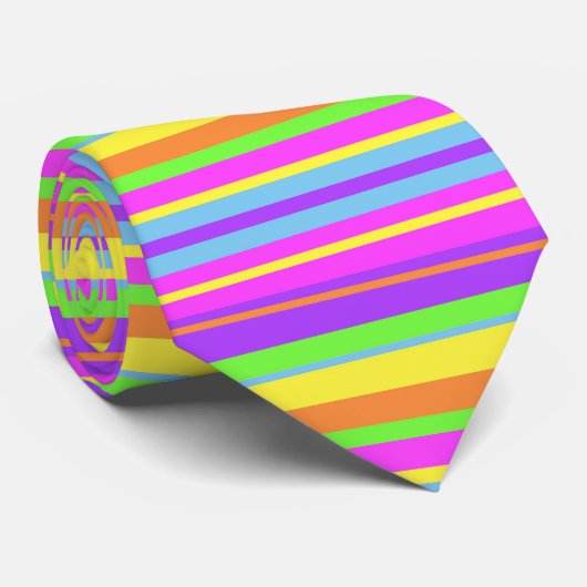 Mutige gestreifte Krawatte (Gerollt)