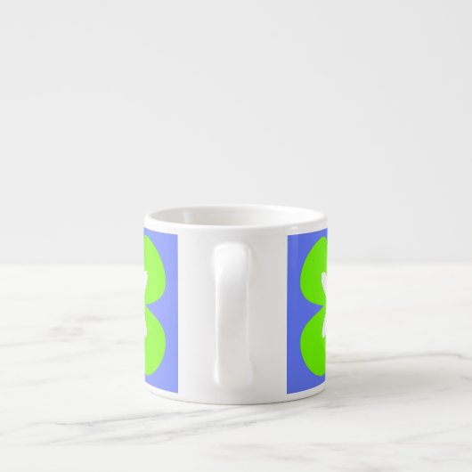 mutige grafische Blume CaféOlé 6oz. Espressoschale Espressotasse (Rückseite)