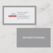 Mutige GrenzVisitenkarte Visitenkarte (Vorne/Hinten)