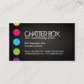 Mutige Haar-Stylist-Geschäfts-Karte Visitenkarte (Rückseite)