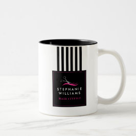 Mutige Haar-Stylist-Kaffee-Tasse Zweifarbige Tasse