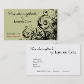 Mutige Handcrafted aus Gewohnheit Handwerk des Visitenkarte (Vorne/Hinten)