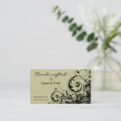 Mutige Handcrafted aus Gewohnheit Handwerk des Visitenkarte (Stehend Vorderseite)