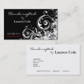 Mutige Handcrafted aus Gewohnheit Handwerk des Visitenkarte (Vorne/Hinten)