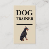 Mutige Hundetrainer-Visitenkarten Visitenkarte (Vorderseite)