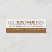 mutige KAFFEE-Kundenbindung Treuekarte (Rückseite)