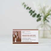 Mutige kommerzielle wirkliche visitenkarte (Stehend Vorderseite)