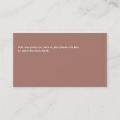 Mutige kommerzielle wirkliche visitenkarte (Rückseite)