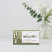 Mutige kommerzielle wirkliche visitenkarte (Stehend Vorderseite)