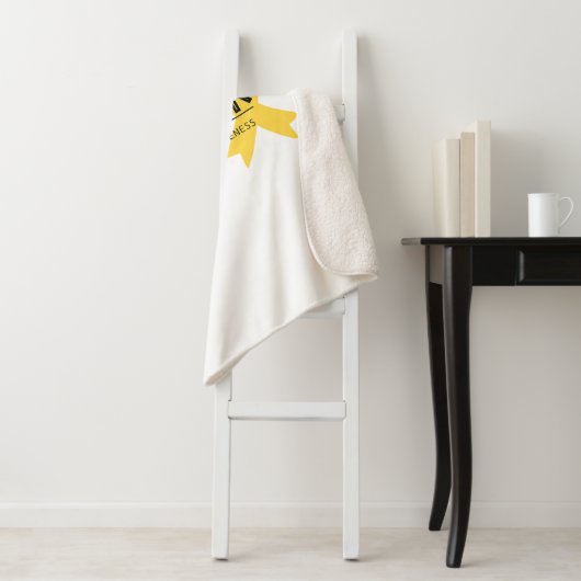 Mutige Krieger Krebs im Kindesalter Sherpa Blanket Sherpadecke (Beispiel)