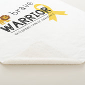 Mutige Krieger Krebs im Kindesalter Sherpa Blanket Sherpadecke (3/4)