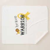 Mutige Krieger Krebs im Kindesalter Sherpa Blanket Sherpadecke (Vorderseite (Horizontal))