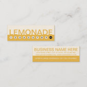 mutige LIMONADE-Kundenloyalität Treuekarte (Vorne/Hinten)