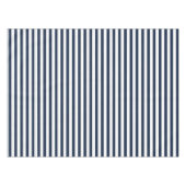 Mutige Marine-Blau-und Weiß-Streifen-Tischdecke Tischdecke (Vorderseite (Horizontal))