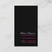 MUTIGE MASKENBILDNER-VISITENKARTE VISITENKARTE (Rückseite)