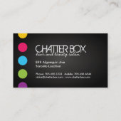 Mutige Maskenbildner-Visitenkarte Visitenkarte (Rückseite)