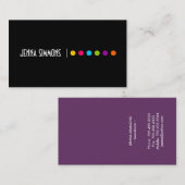 Mutige Maskenbildner-Visitenkarte Visitenkarte (Vorne/Hinten)