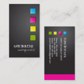 Mutige Maskenbildner-Visitenkarte Visitenkarte (Vorne/Hinten)