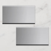 Mutige Metallblick-Hintergrund-Visitenkarten Visitenkarte (Vorne/Hinten)