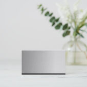 Mutige Metallblick-Hintergrund-Visitenkarten Visitenkarte (Stehend Vorderseite)