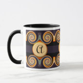 Mutige mit Monogramm Tasse (Links)