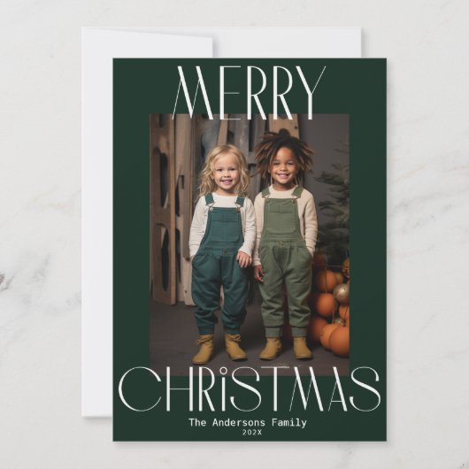 mutige, moderne frohe Weihnachten (Vorderseite)