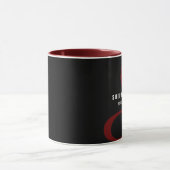 Mutige Monogramm-Kaffee-Tasse Tasse (Zentrum)