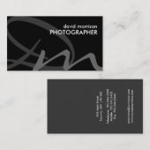 Mutige Monogramm-Visitenkarten Visitenkarte (Vorne/Hinten)